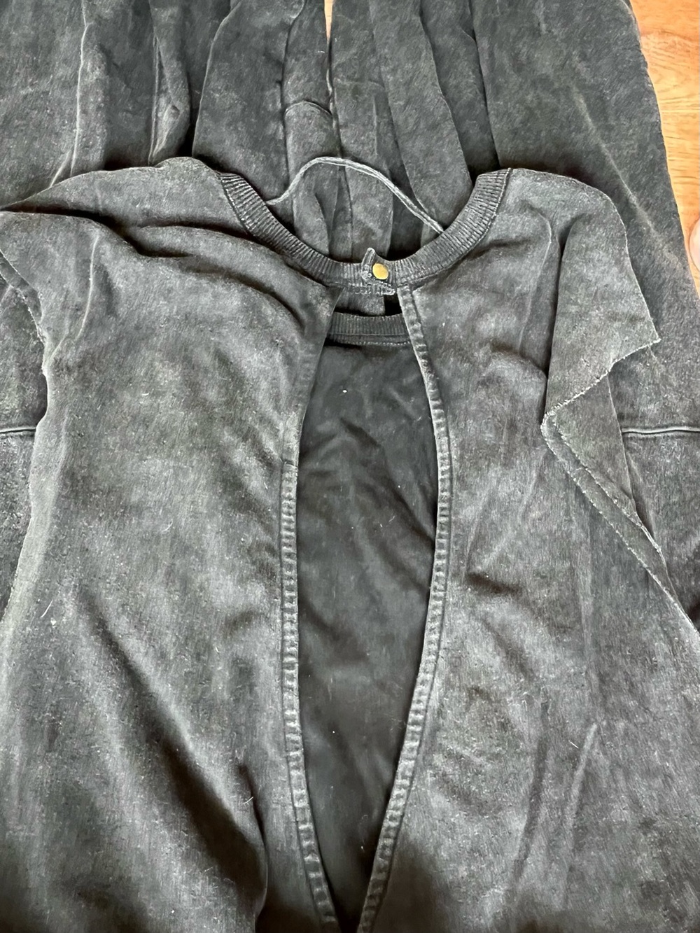 Free People FP Movement Throw and Go Onesie Size Medium RT $98 Black - Picture 4 of 4